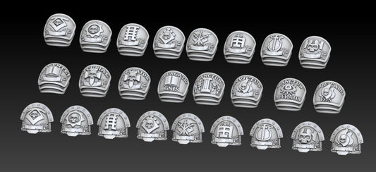 Silver Wardens Brotherhood Shoulder Pads