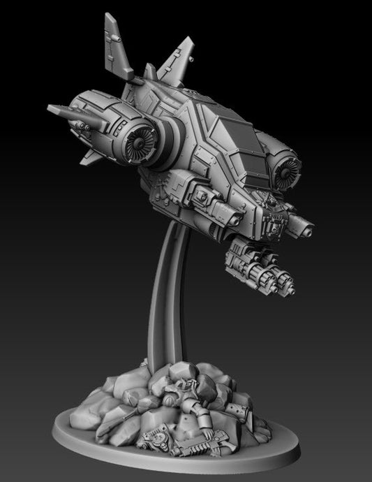 Silver Wardens Death Claw Gunship