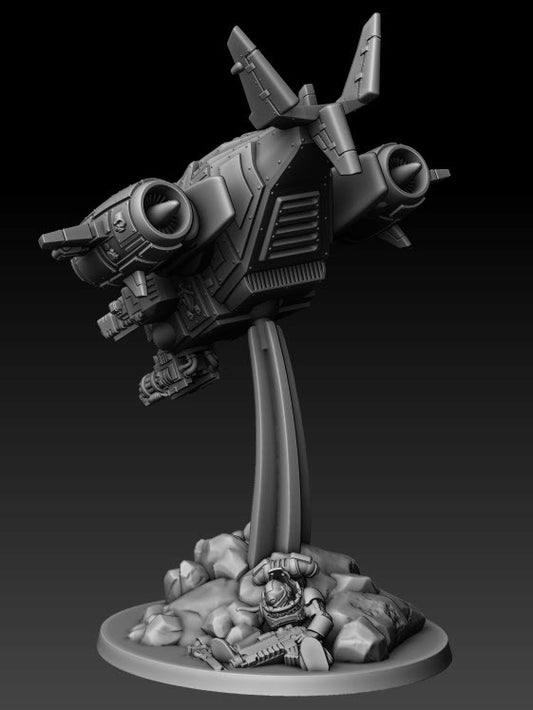 Silver Wardens Death Claw Gunship