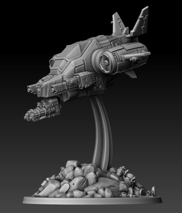 Silver Wardens Death Claw Gunship