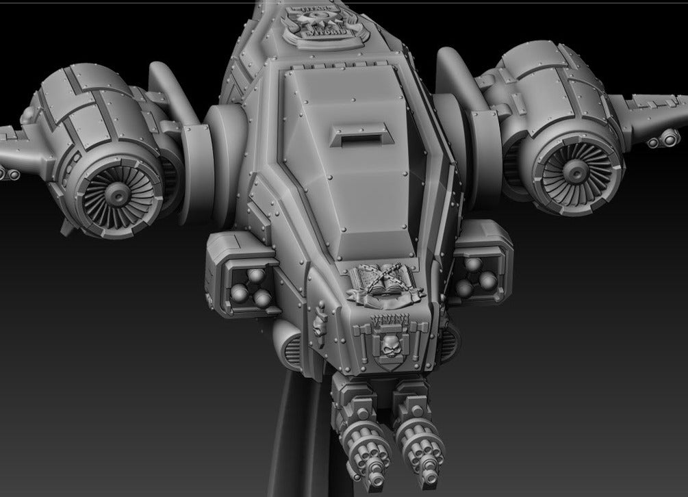 Silver Wardens Death Claw Gunship