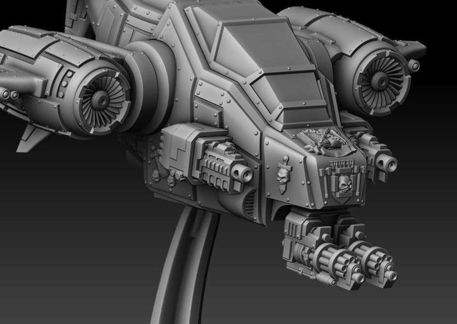 Silver Wardens Death Claw Gunship