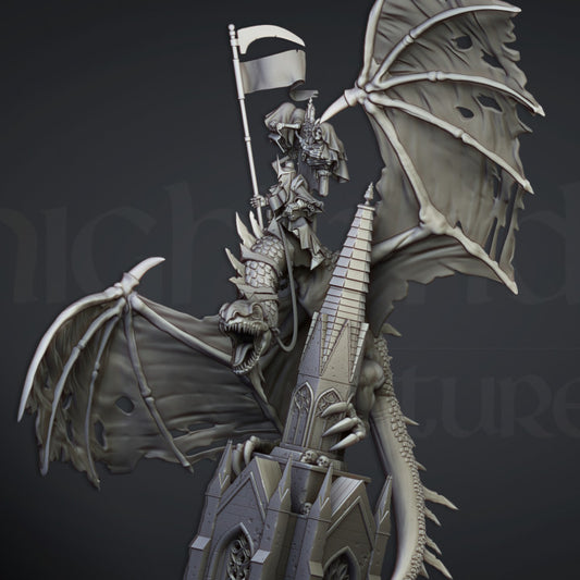 Ezekiel, Lord Necromancer on Flying Monster