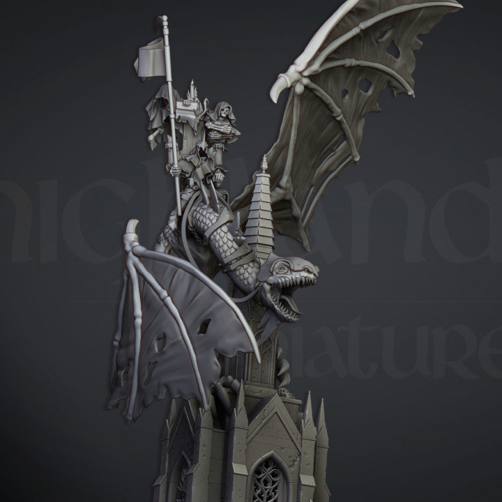 Ezekiel, Lord Necromancer on Flying Monster