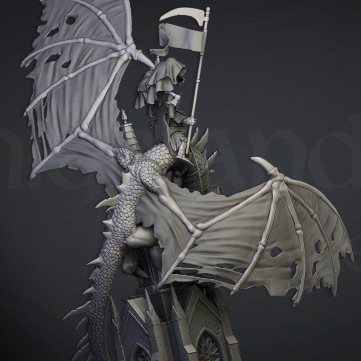 Ezekiel, Lord Necromancer on Flying Monster