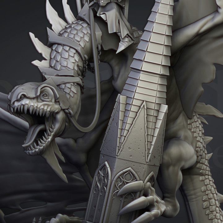 Ezekiel, Lord Necromancer on Flying Monster