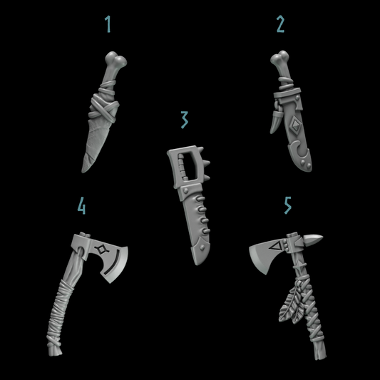 Primal Hounds Belt Weapons