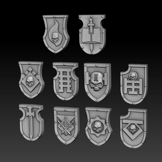 Silver Wardens Brotherhood Tilt/Heraldry Shields
