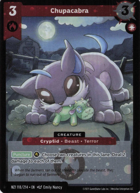 Chupacabra - MZ1 118/214 - Base Set