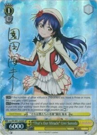 "That's Our Miracle" Umi Sonoda (LL/EN-W01-020SP SP) [Love Live! DX]