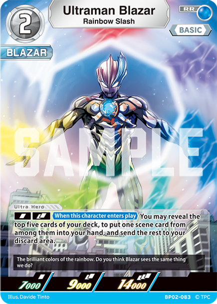 [BP02-083](RR) Ultraman Blazar, Rainbow Slash