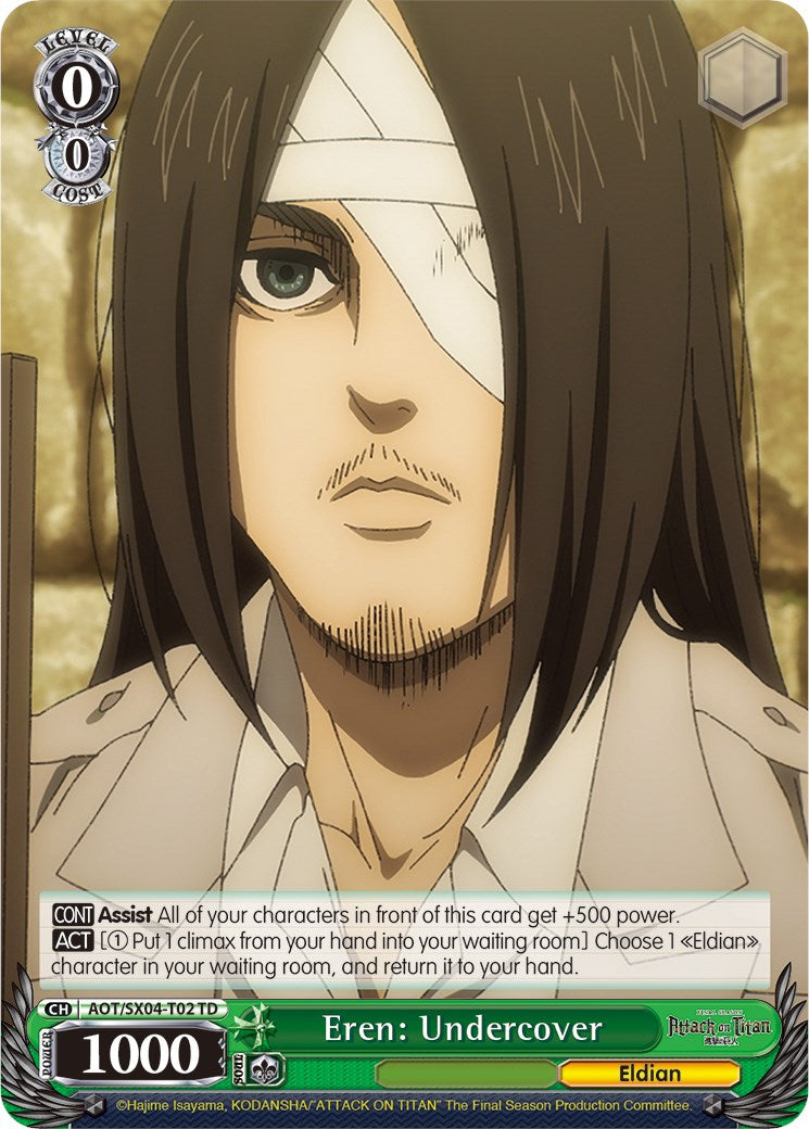 Eren: Undercover (Foil) [Attack On Titan: Final Season]