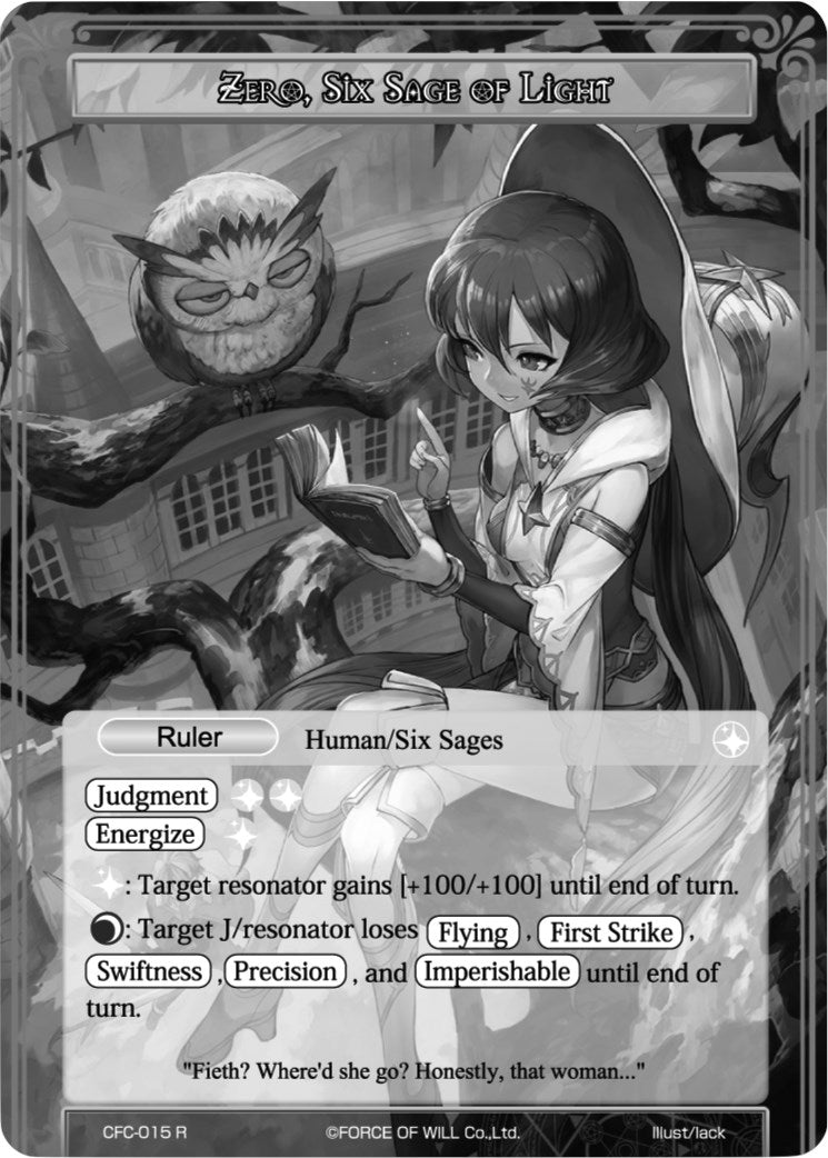 Zero, Six Sage of Light // Zero, Master of the Magic Saber (Uber Rare) (CFC-015/J) [Curse of the Frozen Casket]