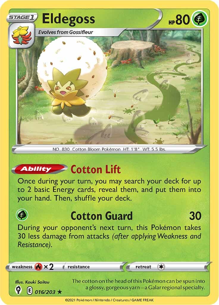 Eldegoss (016/203) (Theme Deck Exclusive) [Sword & Shield: Evolving Skies]