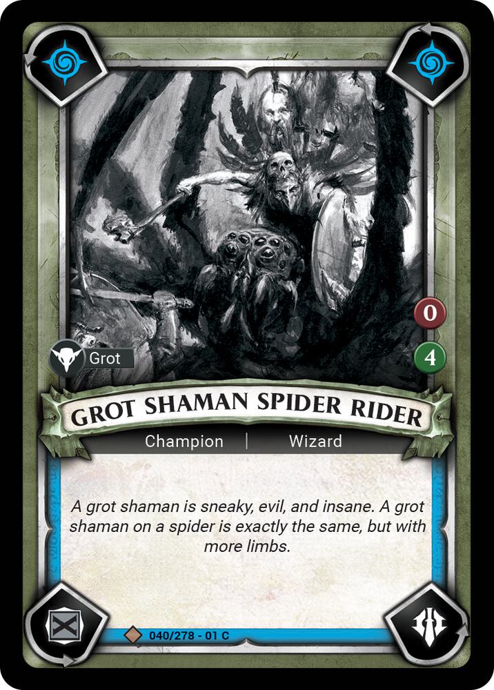 Grot Shaman Spider Rider (Unclaimed) - Wave 1 (WHAOSC)