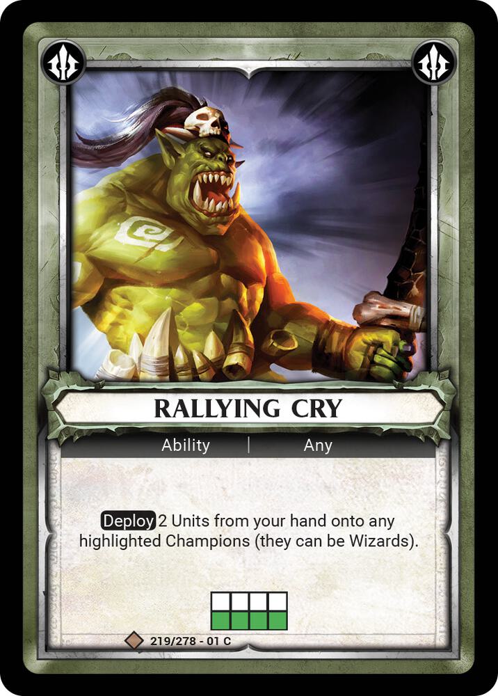 Rallying Cry (Unclaimed) - Wave 1 (WHAOSC)