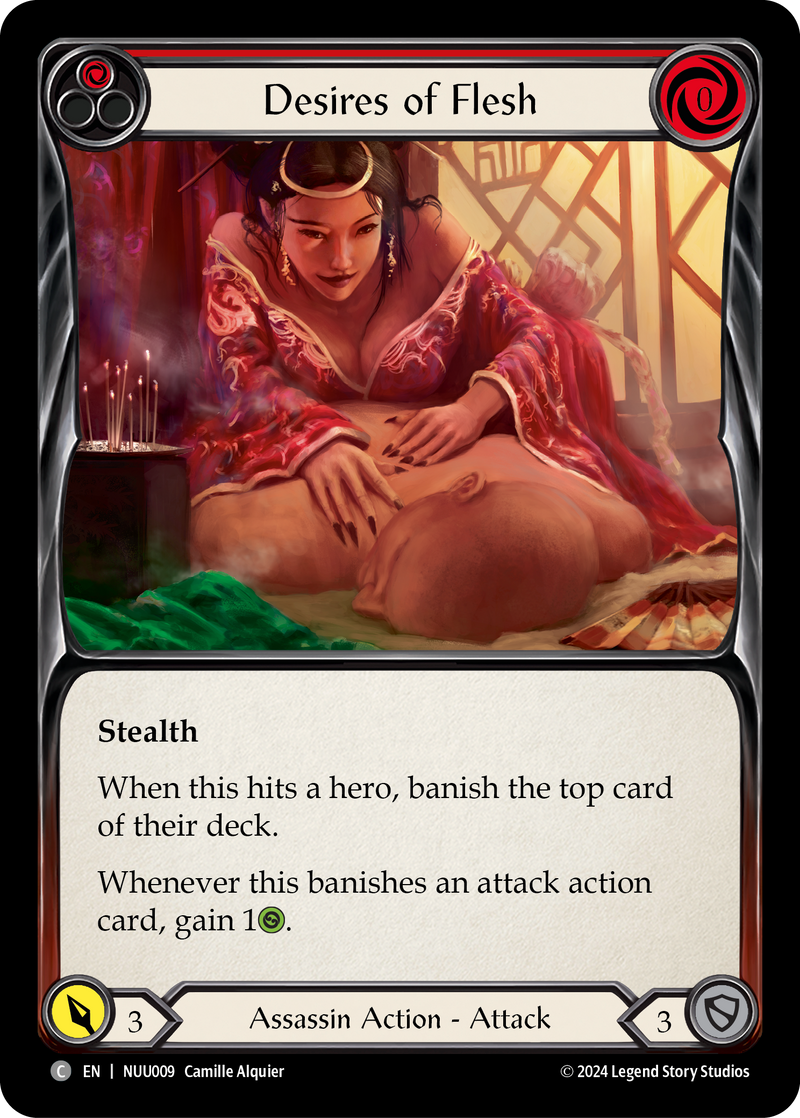 Desires of Flesh (Red) [NUU009] (Part the Mistveil Nuu Blitz Deck)