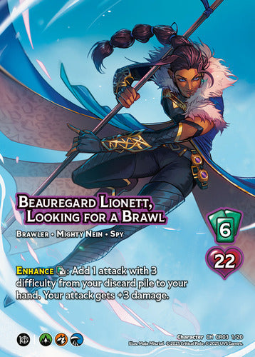 Beauregard Lionett, Looking for a Brawl - CR03 1/20