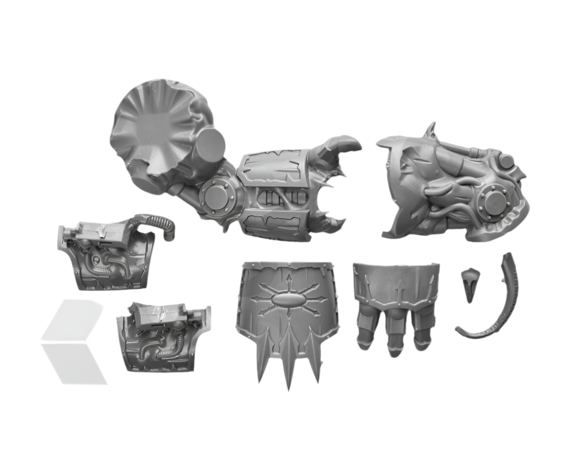 Chaos Space Marines Helbrute Power Fist Left (8)