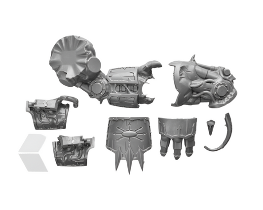 Chaos Space Marines Helbrute Power Fist Left (8)
