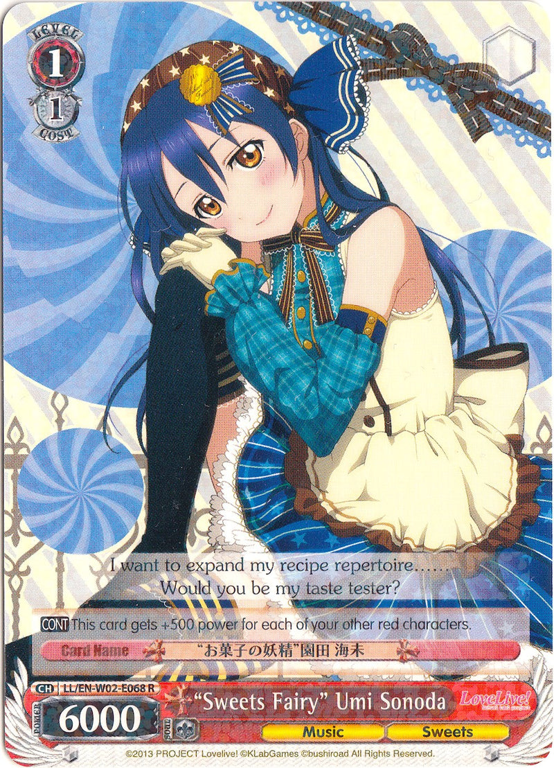 "Sweets Fairy" Umi Sonoda (LL/EN-W02-E068 R) [Love Live! DX Vol.2]