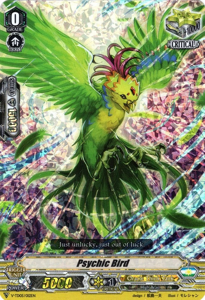 Psychic Bird (Parallel Foil) (V-TD05/012EN) [Misaki Tokura]