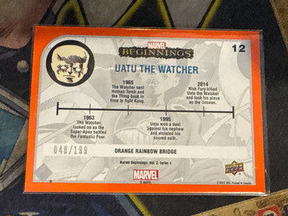 Marvel Beginnings Vol 2 - Base Orange - Uatu The Watcher - #12 048/199
