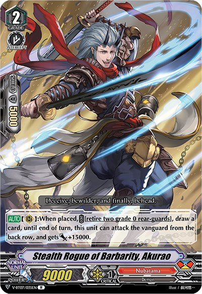 Stealth Rogue of Barbarity, Akurao (V-BT07/035EN) [Infinideity Cradle]