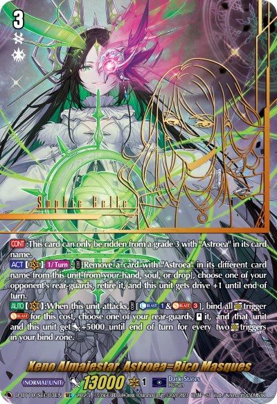 Xeno Almajestar, Astroea=Bico Masques (D-BT10/SEC03EN) [Dragon Masquerade]