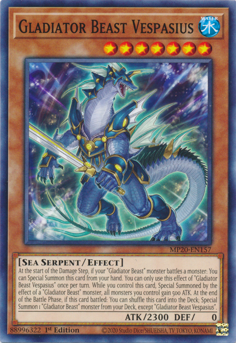 Gladiator Beast Vespasius [MP20-EN157] Common