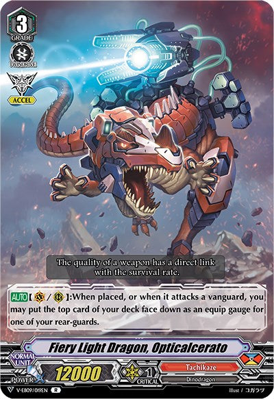 Fiery Light Dragon, Opticalcerato (V-EB09/019EN) [The Raging Tactics]