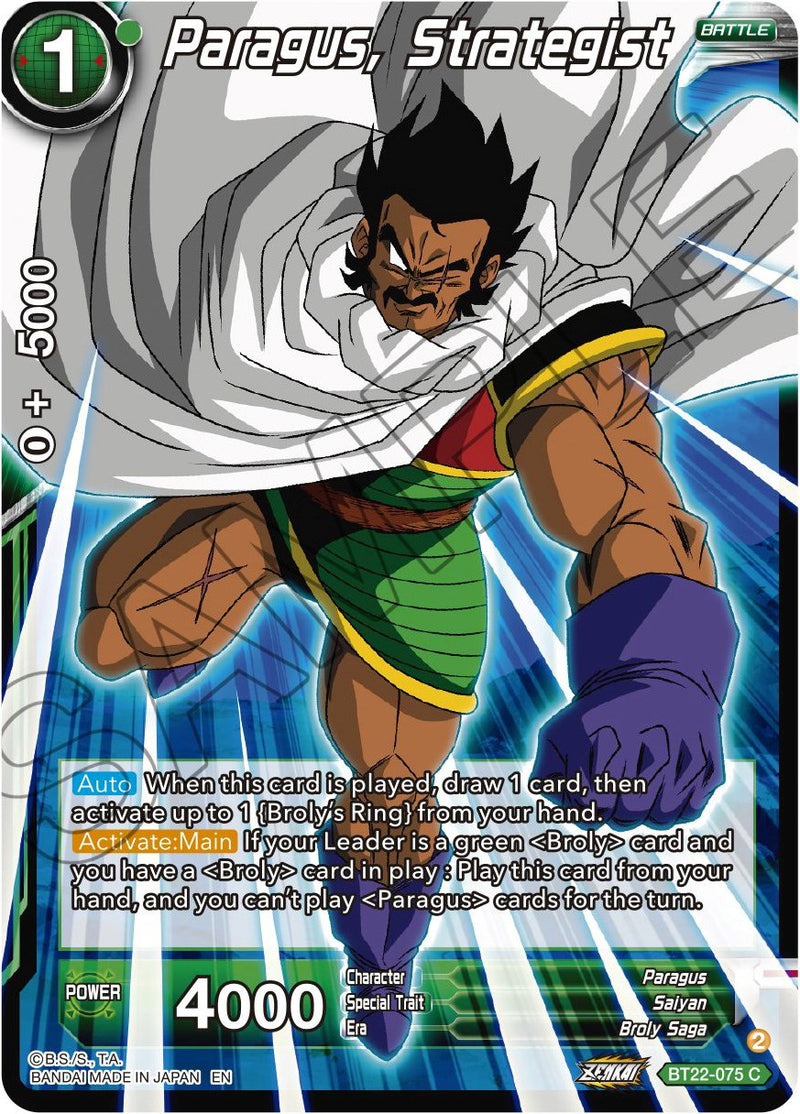 Paragus, Strategist (BT22-075) [Critical Blow]