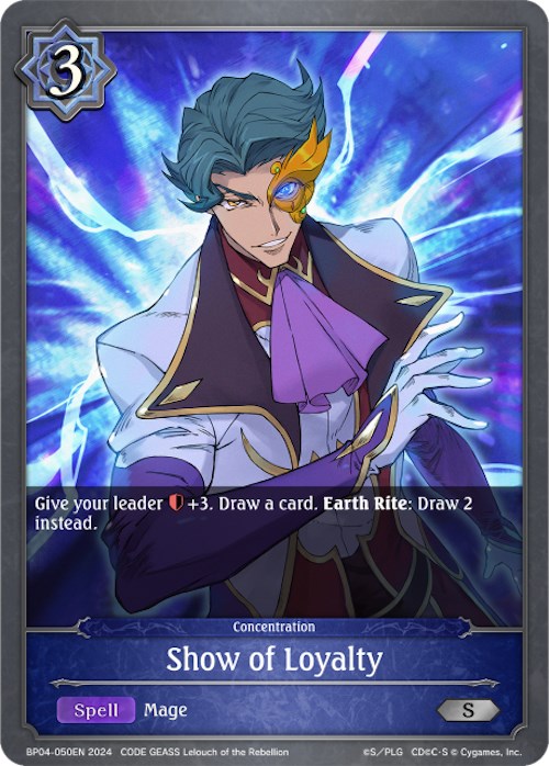 Show of Loyalty (BP04-050EN) [Cosmic Mythos]