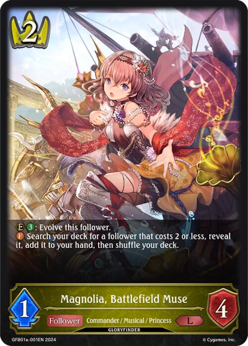 Magnolia, Battlefield Muse (GFB01a-001EN) [Gloryfinder Bundle 01: Guide to Glory]