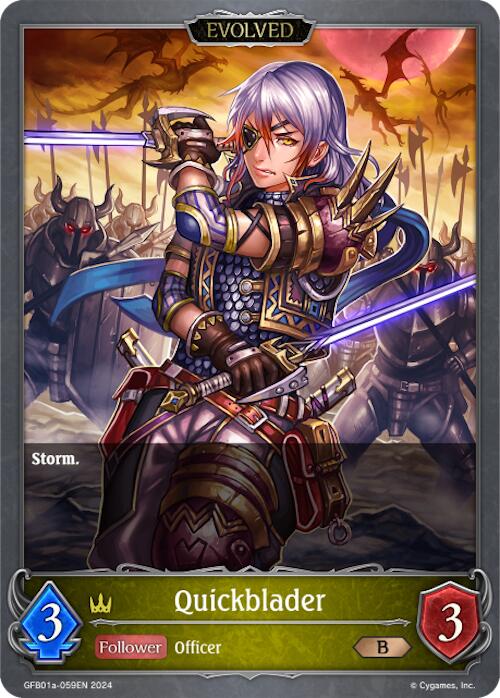 Quickblader (Evolved) (GFB01a-059EN) [Gloryfinder Bundle 01: Guide to Glory]