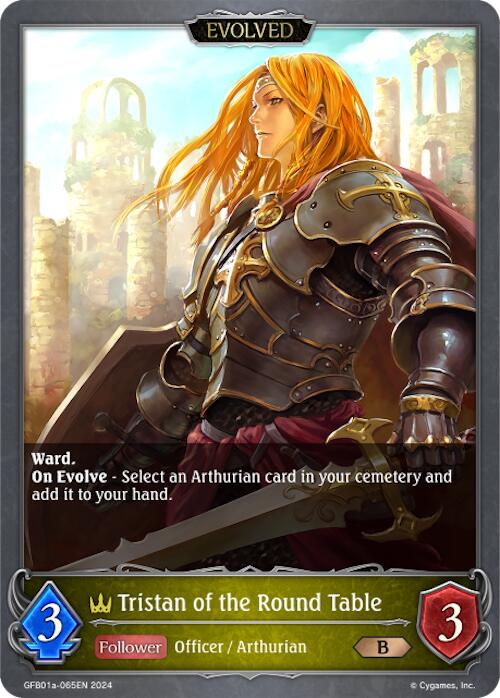 Tristan of the Round Table (Evolved) (GFB01a-065EN) [Gloryfinder Bundle 01: Guide to Glory]