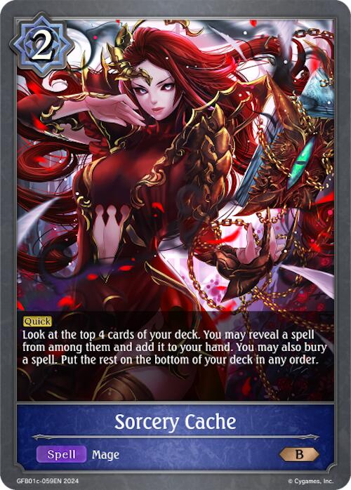 Sorcery Cache (GFB01c-059EN) [Gloryfinder Bundle 01: Guide to Glory]