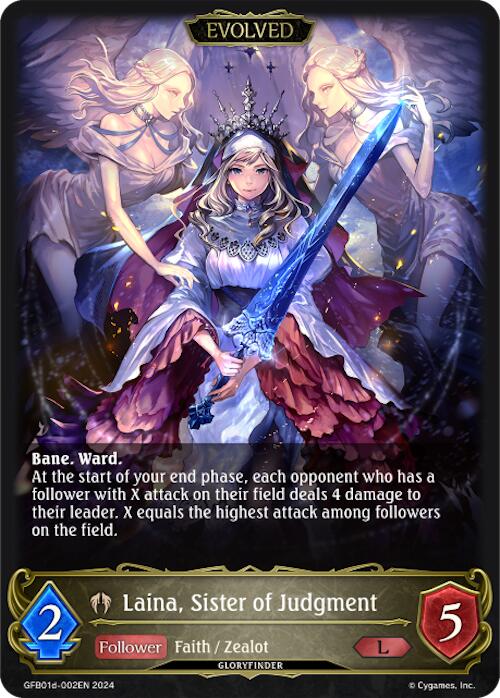 Laina, Sister of Judgment (Evolved) (GFB01d-002EN) [Gloryfinder Bundle 01: Guide to Glory]