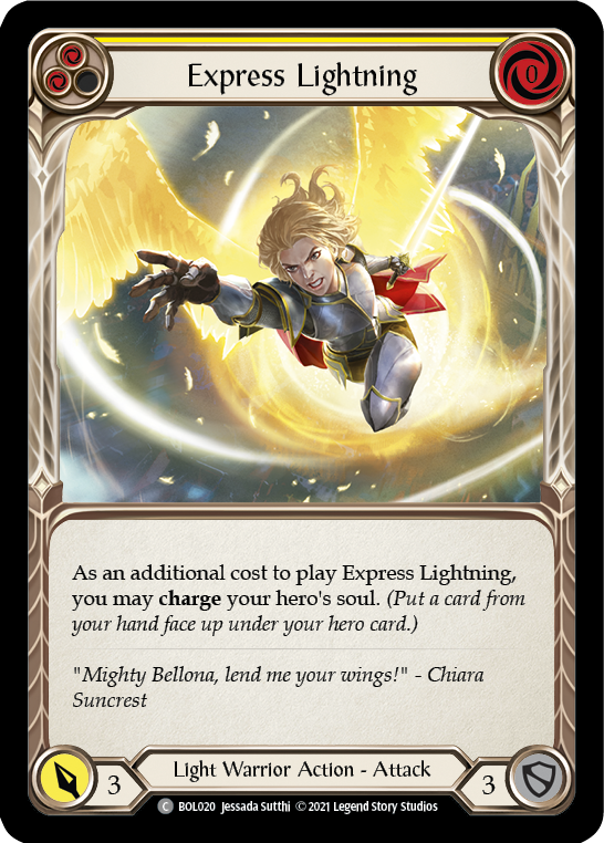 Express Lightning (Yellow) [BOL020] (Monarch Boltyn Blitz Deck)