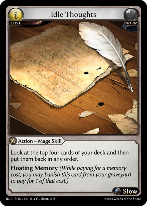 Idle Thoughts (014) [Tristan Re:Collection, Shadowdancer Lite]