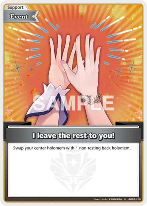 I leave the rest to you! (U) - hBP01-106
