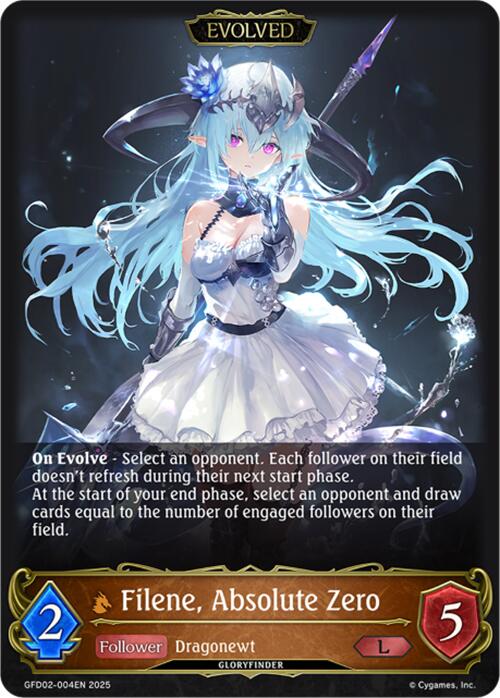 Filene, Absolute Zero (Evolved) (GFD02-004EN) [GFD02: Treacherous Ambitions]