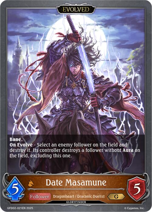Date Masamune (Evolved) (GFD02-021EN) [GFD02: Treacherous Ambitions]