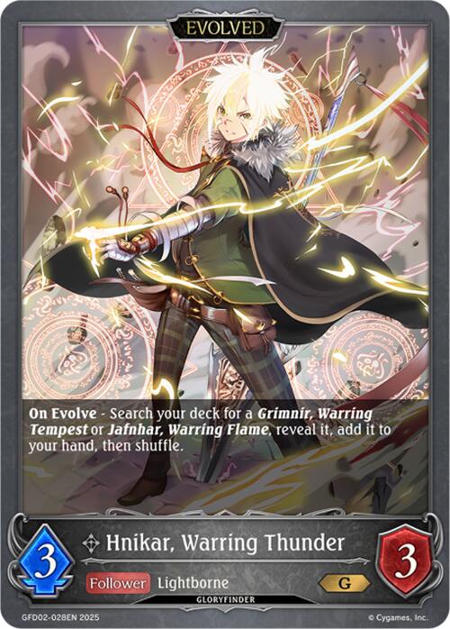 Hnikar, Warring Thunder (Evolved) (GFD02-028EN) [GFD02: Treacherous Ambitions]