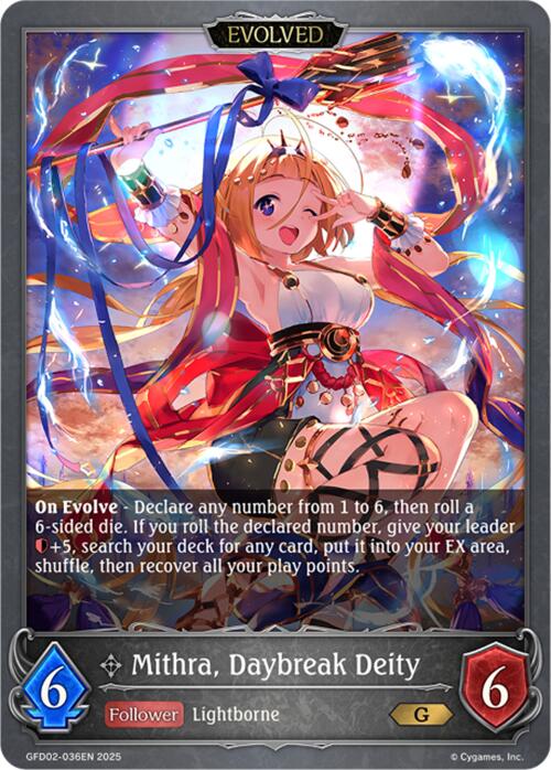 Mithra, Daybreak Deity (Evolved) (GFD02-036EN) [GFD02: Treacherous Ambitions]