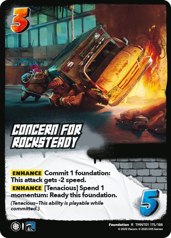 Concern for Rocksteady - TMNT01 175/186