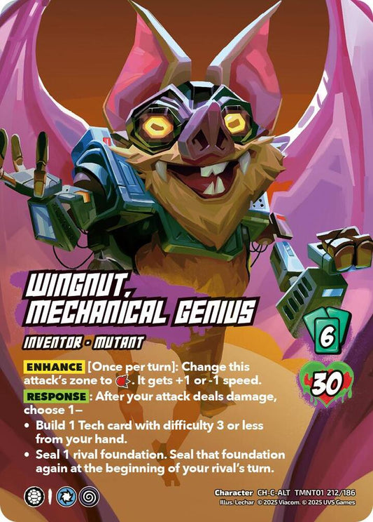 Wingnut, Mechanical Genius (Alternate Art) - TMNT01 212/186