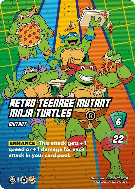 Retro Teenage Mutant Ninja Turtles - TMNT02 1/19