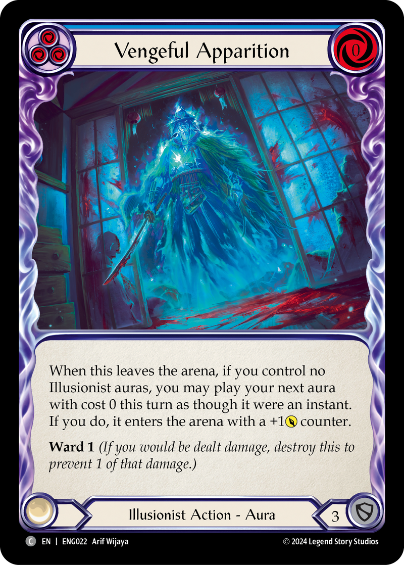 Vengeful Apparition [ENG022] (Part the Mistveil Enigma Blitz Deck)