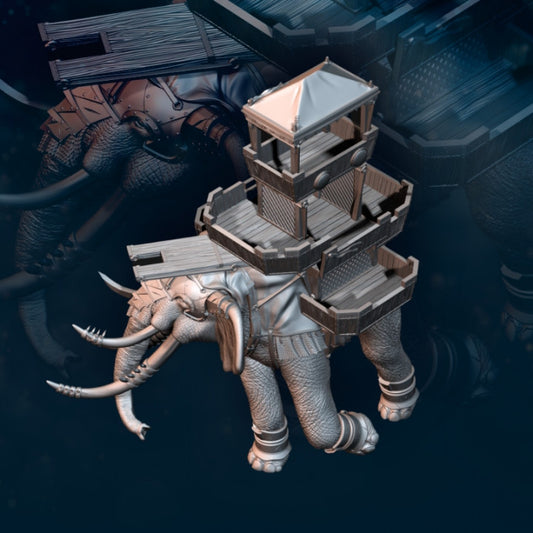 Snake War Elephant with Archer Castle